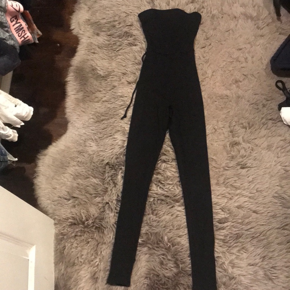 Black stretchy romper